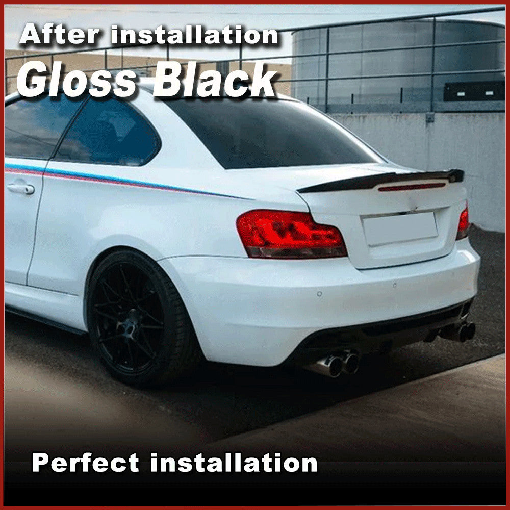 Glossy Black Rear Bumper Diffuser Quad for BMW 1 Series E82 M Tech M-Sport 07-13