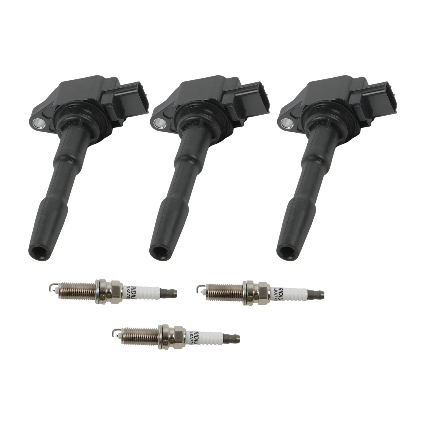 3 Ignition Coils+ 3 Iridium Spark Plugs for Smart Fortwo 2016-2017 UF808+91121
