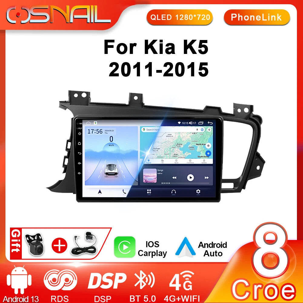 for Kia for K5 Optima 2011-2015 Android Auto CarPlay Car Radio GPS Multimedia Player