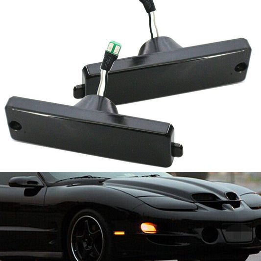 Fit for Pontiac Firebird 1993-2002 Car Front Bumper Side Marker Light Lamp Pair