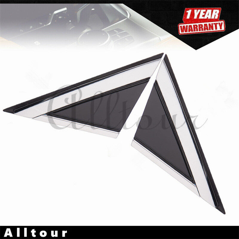 Pair Front LHRH Mirror Corner Triangle Molding Fender Fits 2010-16 for Cadillac SRX