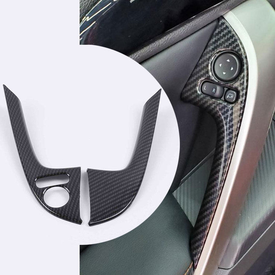 for Mitsubishi Eclipse Cross 2019-2022 Carbon Inner Front Door Handle Cover Trim