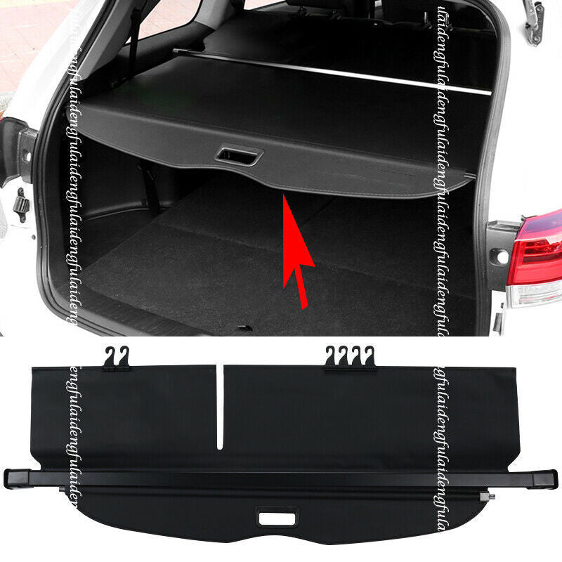 For Highlander 2015-2019 Car Retractable Cargo Cover Rear Trunk Security Shade