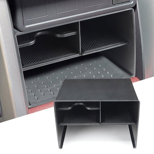 Storage Box for Toyota for Corolla Cross 2022-24 ABS Black Center Organizer Tray 2X