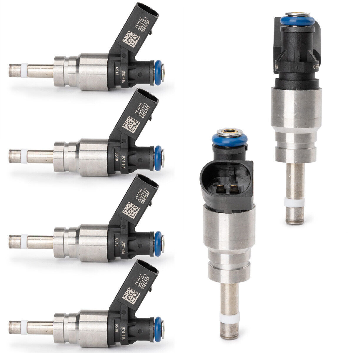 6x 06E906036AG Fuel Injectors for Audi 2005-2012 for A4 for A5 for A6 Quattro Q5 S4 S6 S8 V8