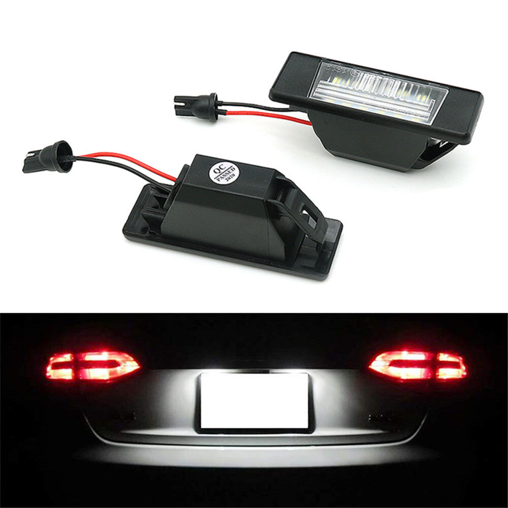 2X Rear LED Number License Plate Light Lamps for Nissan Pathfinder R51 2005-2012
