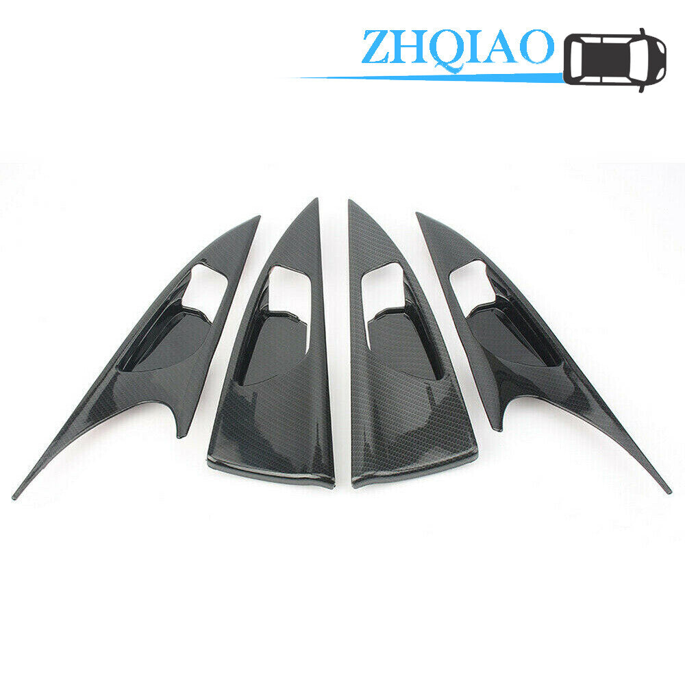 Carbon Fiber Inner Door Handle Bowl Cover Trim Fit for Honda for Civic 2016-2018