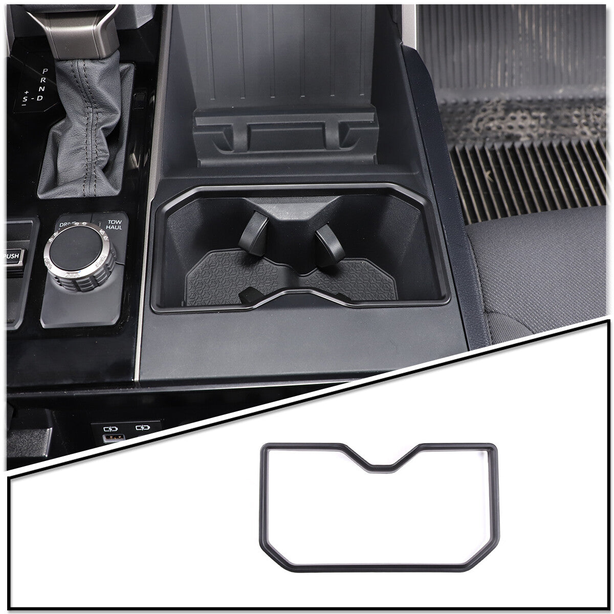 Matte black ABS interior steering wheel cover trim for Corvette C7 2014-2019