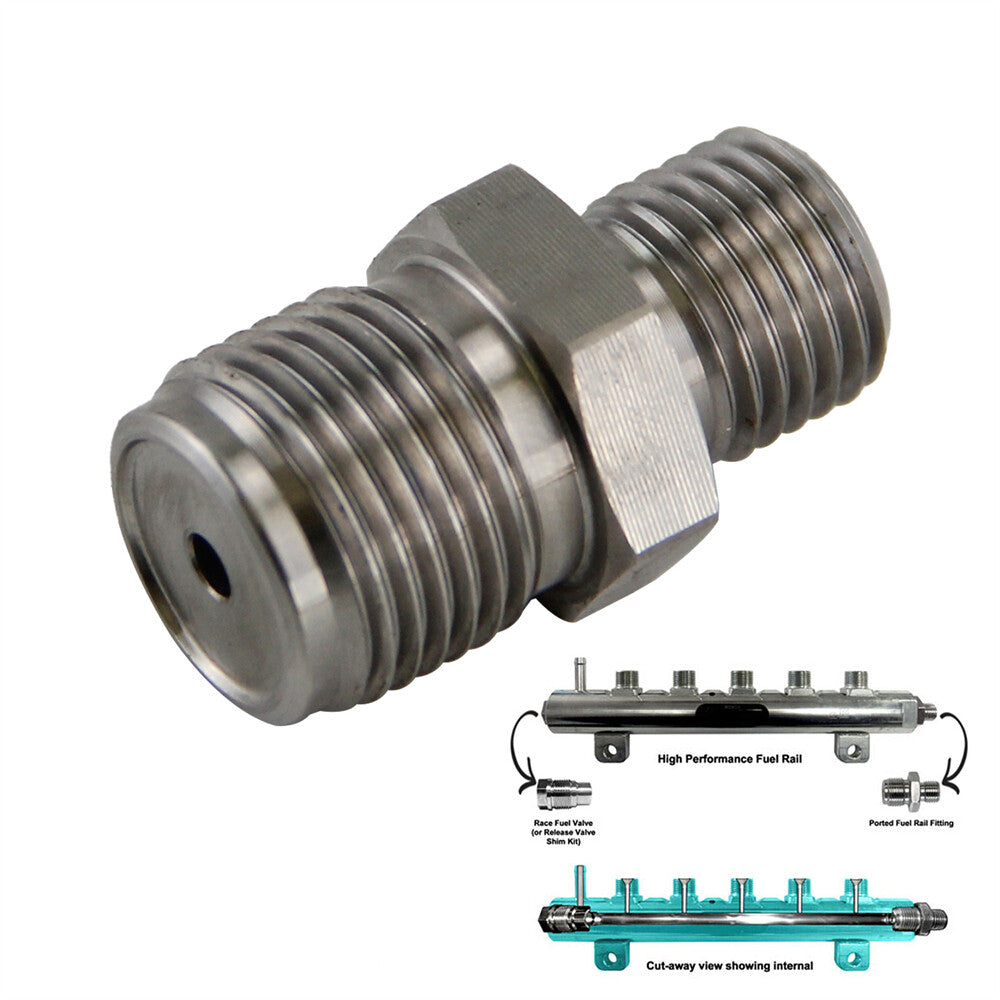 Performance Ported Fuel Rail Fitting 2004.5-2010 for Chevy for GMC Duramax Diesel 6.6L