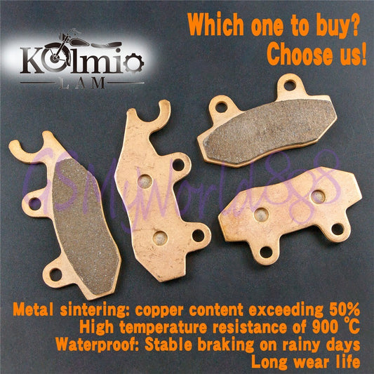 Kolmio-LAM Front Rear Brake Pads Fit for KAWASAKI 250 EX250 ABS 2008-2012