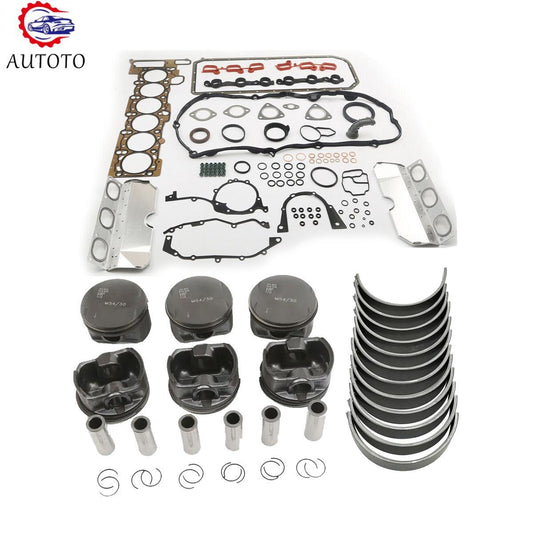 M54B30 Engine Overhaul Gasket Set Pistons Rings 11257506222 11121435584 for BMW