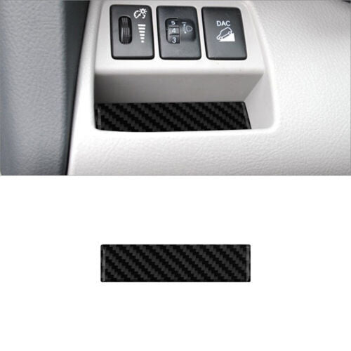 for Toyota RAV4 2006-2012 Carbon Fiber Inner Driver Storage Box Base Cover Trim