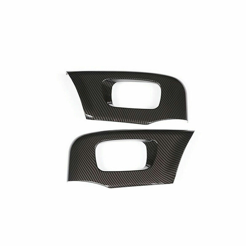 Carbon fiber for seat adjust button frame cover trim for Range Rover Velar 2017-2019