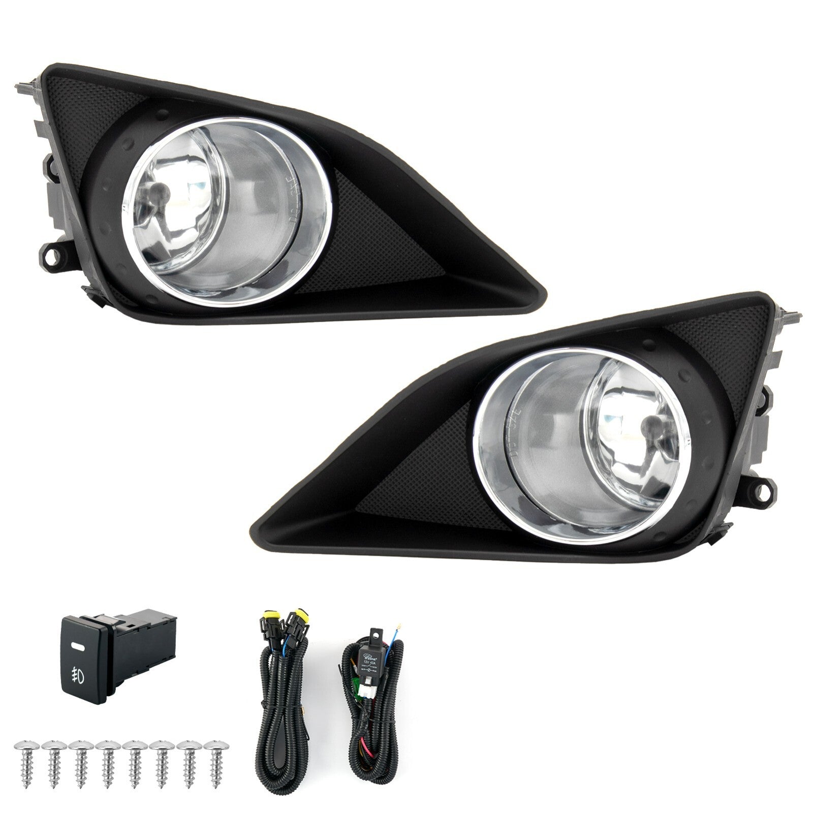 A pair of fog lights suitable for 2008-2010 for Toyota for Corolla /Alt driving fog lights L+R