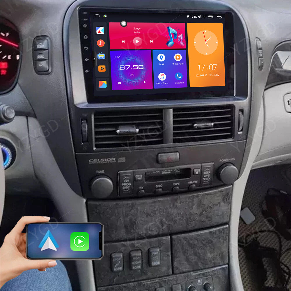 for Lexus LS430 2001-2006 Stereo Android Auto Carplay Car Radio GPS Navi Screen