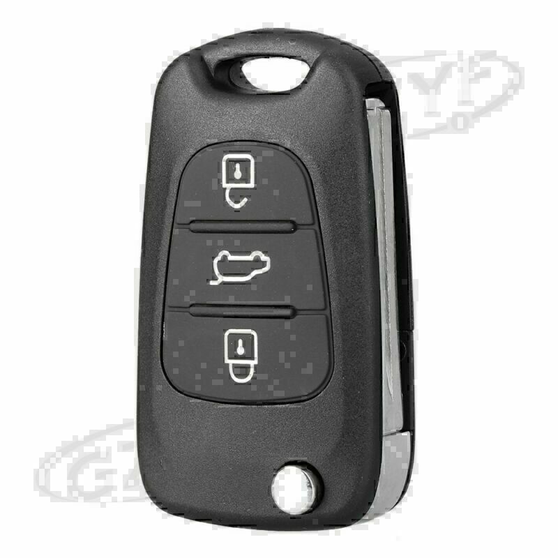 for KIA K2 K5 Fob Uncut 3 Button S161B Replacement Remote Control Key Fob Case