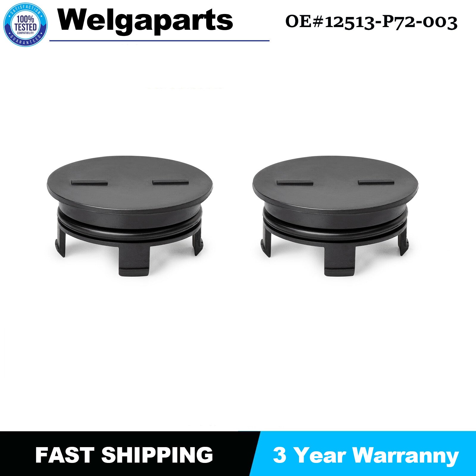 2x New 12513-P72-003 Cylinder Head Rear Camshaft Plug with Seal for Honda for Civic