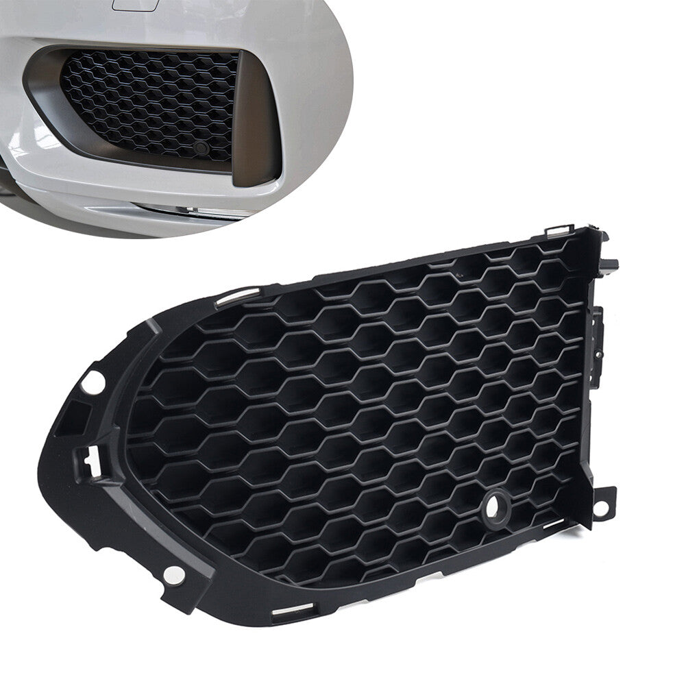 Closed Mesh Front Bumper Fog Light Lamp Grill Grille With PDC for Jaguar F-Pace