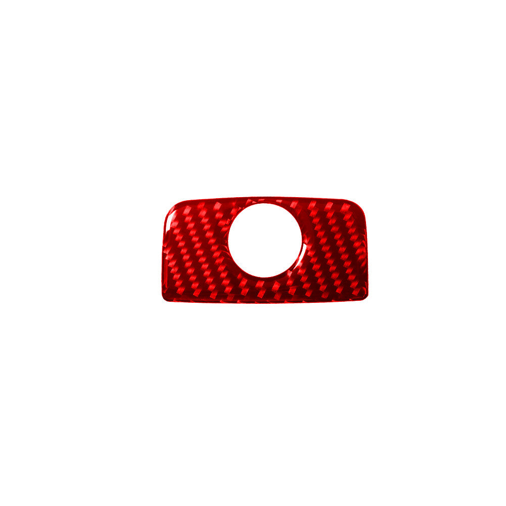 Red Carbon Fiber Glove Box Switch Panel Cover Trim for Hyundai Azera 2006-2011