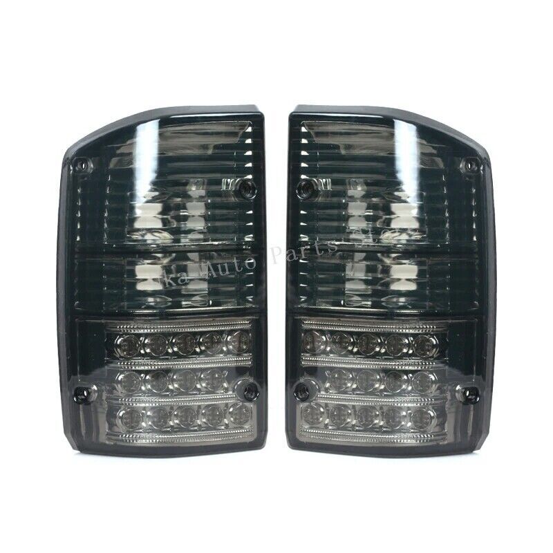 2Pcs for Nissan Patrol GQ Y60 GR 1987-1997 Pair Black Tail Light Rear Brake Lamp