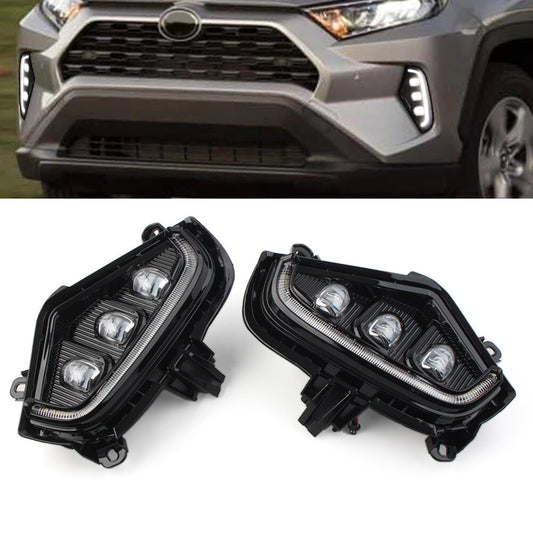 Daytime Running Light DRL Turn Signal Light Fog Lamp for Toyota RAV4 2019-2021