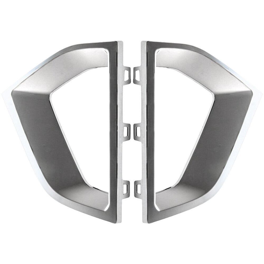 2 Front Bumper Left Right Foglight Frame Trim for G30 5-Series 2021 Chrome