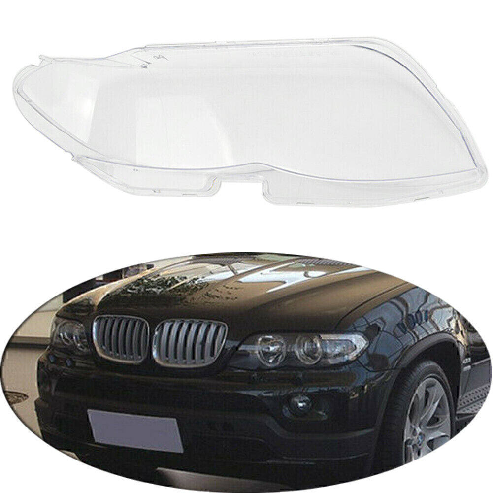 Car Left Side Front Headlight Lens Cover For 2004-2006 2005 for BMW X5 E53 530i 544i