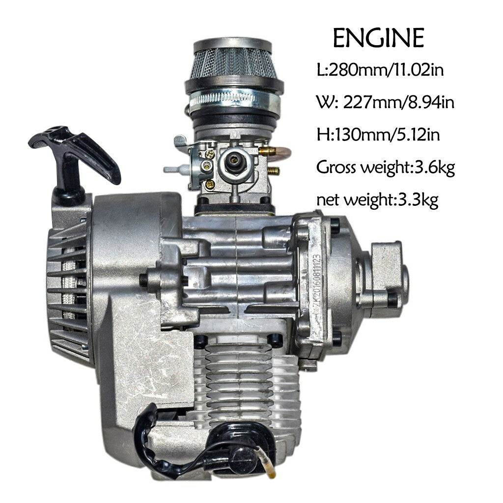 50cc 49cc 2 Stroke Engine Motor kit Pocket Pit Dirt Bike ATV Quad Scooter Buggy