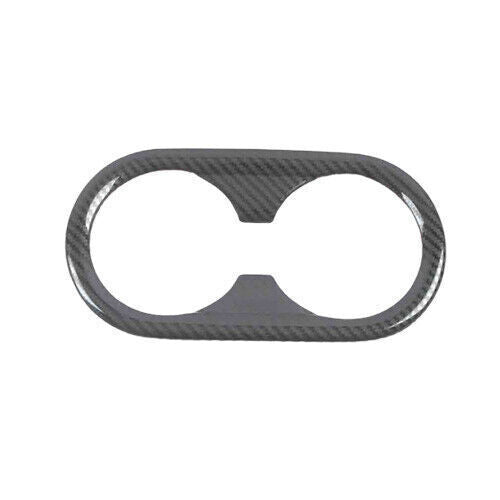 Inner Rear Water Cup Holder Panel Cover Trim Fit for Kia K5 21-22 Carbon Fiber