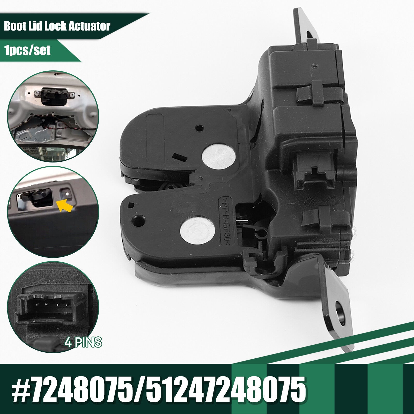for BMW 1 SERIES F20 F21 51247248075 Tailgate Boot Lid Trunk Lock Latch Actuator