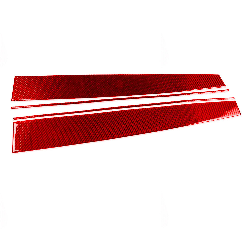 16X Red Carbon Fiber Interior Dashboard Kit Cover Trim for Tesla for Model Y /3 17-22
