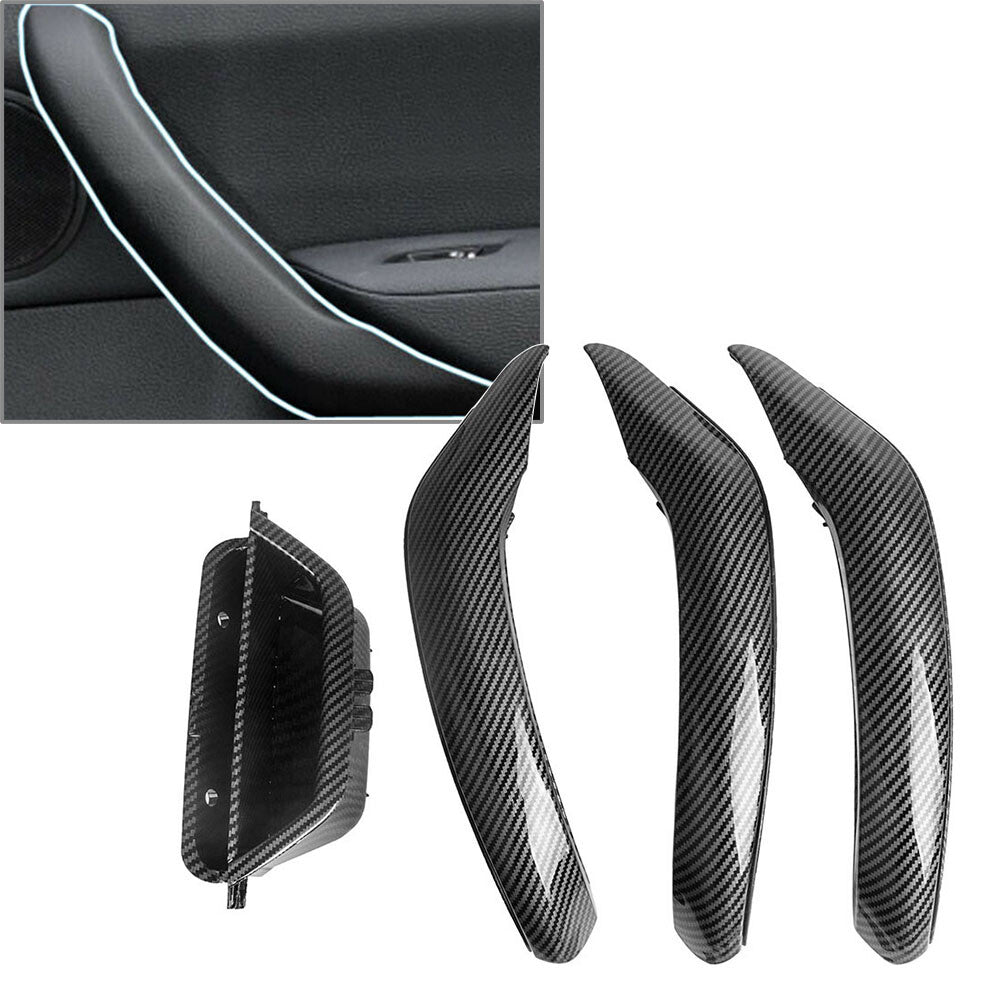 Leather Inner Outer Door Pull Handle Trim Cover for BMW X3 X4 F25 F26 2010-17