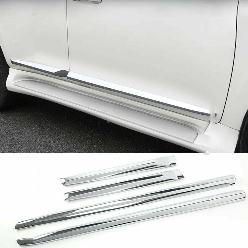 for Toyota LC Prado FJ150 2010-2019 Chrome ABS Side Door Body Strip Cover Trim4