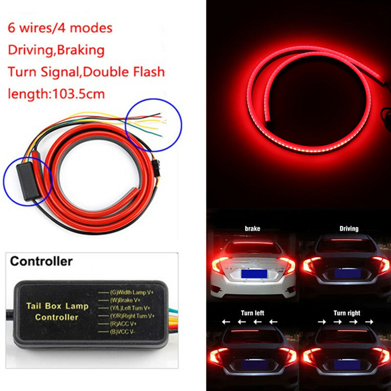 Car High Brake Driving LED Signal Flexible Mount Safety Lamp Rear Stop Light Bar