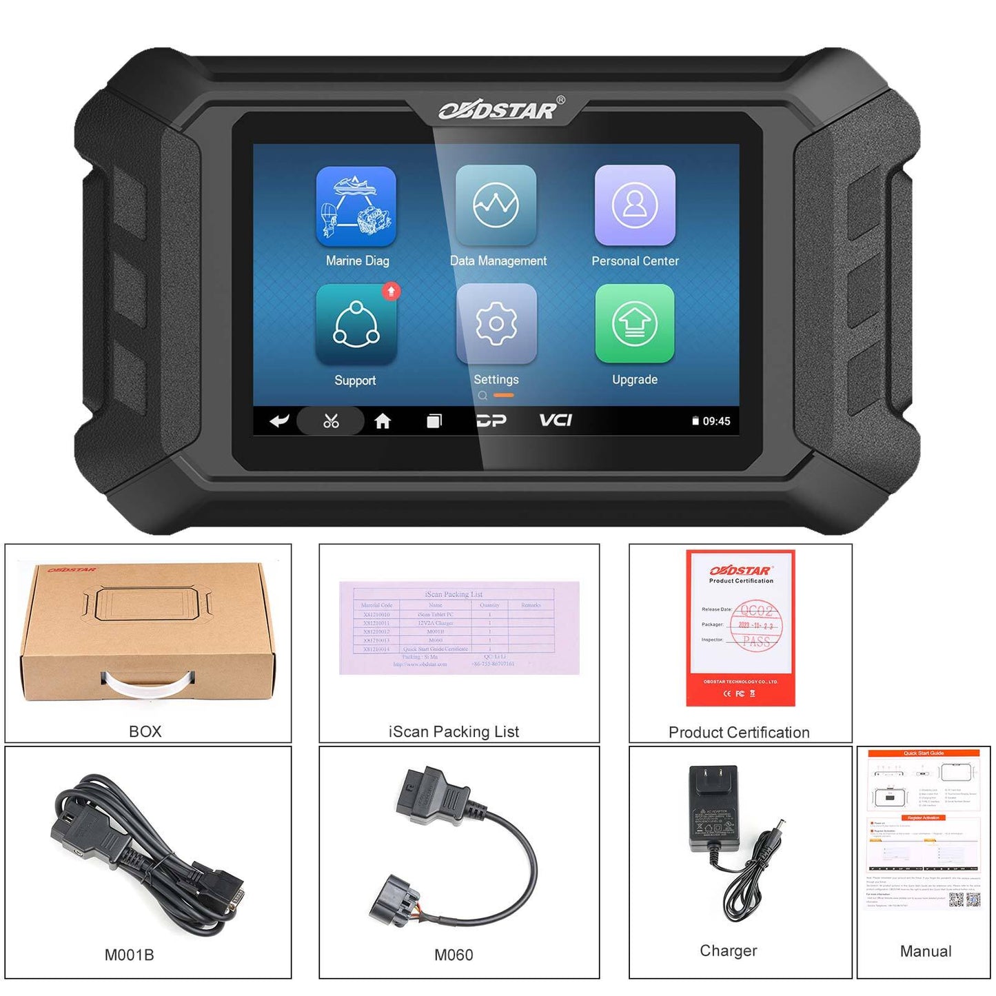 OBDSTAR iScan for MERCURY Marine Diagnostic Tool Code Read Scanner + M064 Cable