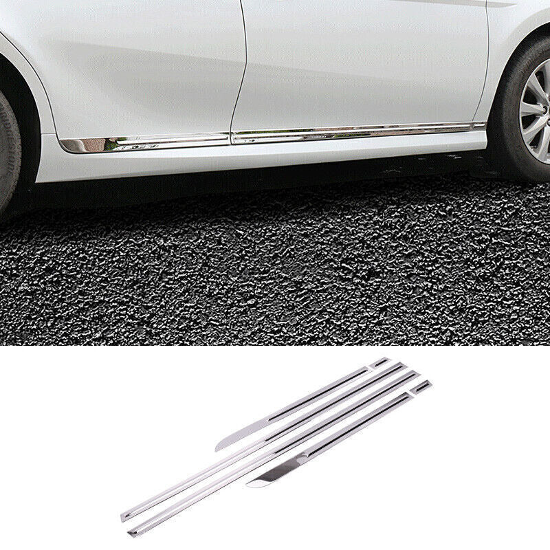 for Toyota for Camry 2018-23 Chrome Steel Side Door Body Guard Molding Strip Trim 6x