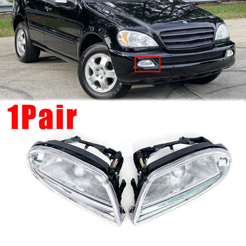 1Pair for Mercedes-Benz W163 ML350 ML500 ML430 Front Fog Light Lamp Left+Right