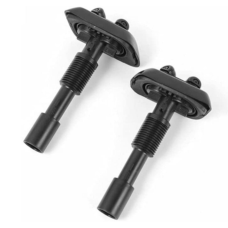 1Pair New Left Right Black Headlight Washer Nozzles for 740iL 750iL for BMW E38