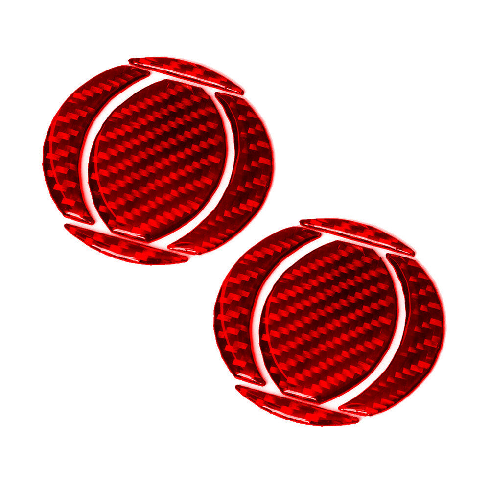 10x Carbon Fiber Air Vent Outlet Cover Trim for Suzuki Grand Vitara 2006-13 Red