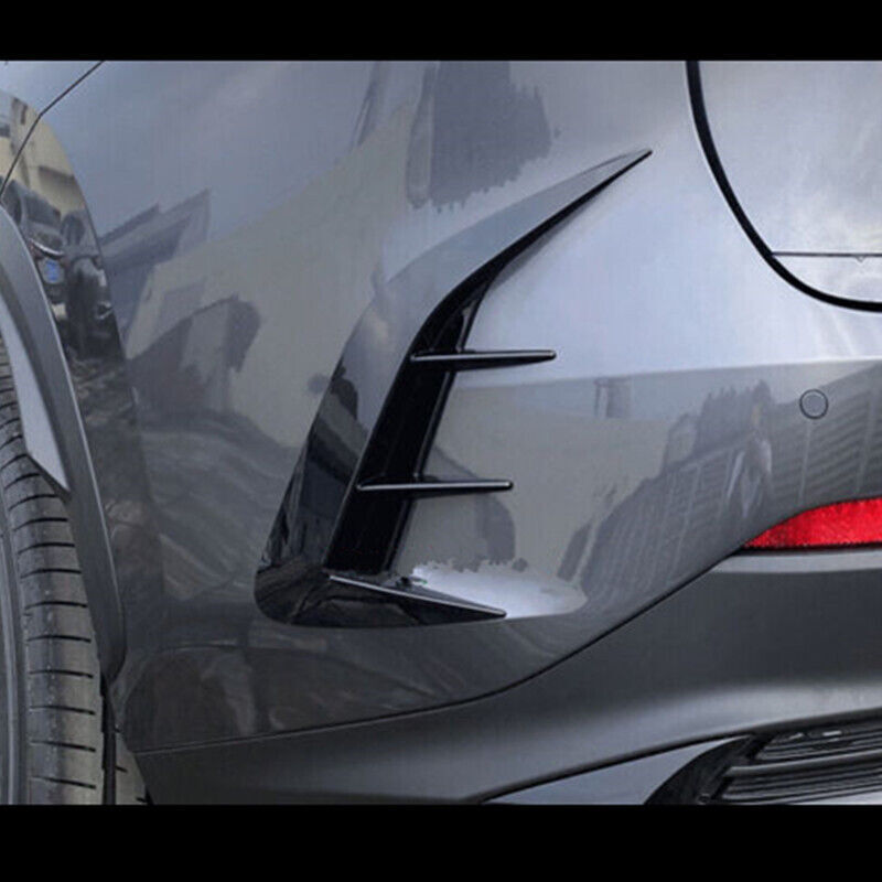 Black Rear Fog lamps Bumper spoiler Cover trim for Lexus NX 250 350 450h 2022-23