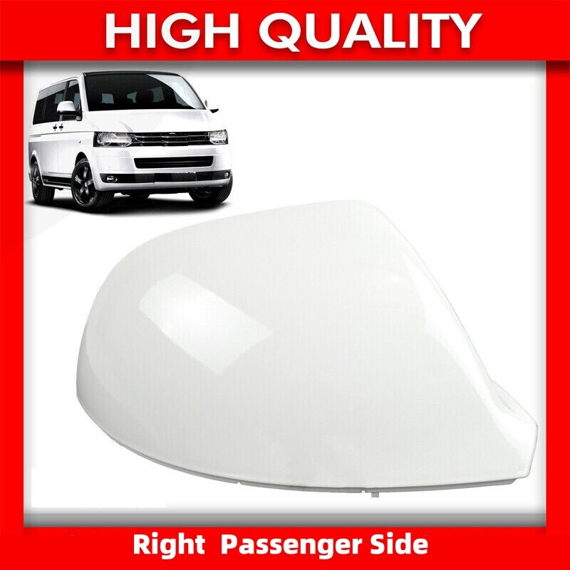 for VW Transporter T5T5.1T6 Wing Mirror Cover Caps Right Passenger Side White Bu