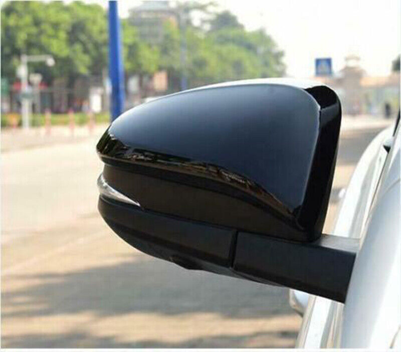 for TOYOTA RAV4 2014-2018 Gloss Black ABS Side Rearview Mirror Cover Cap Trims