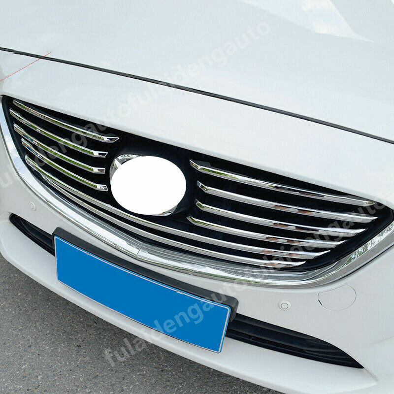 10pcs for Mazda 6 Atenza 2017-2018 Chrome Front Center Grill Molding Strips Trim