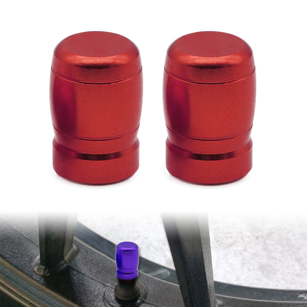 CNC Tire Valve Air Port Cover Cap Fit for HONDA PCX125 PCX150 Red Motorcycle Pair