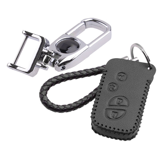 Leather Remote Key Case Cover Fob Holder Fit for Lexus IS250 GS300 ES350 GS350
