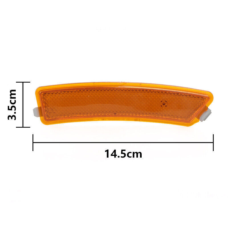 Pair Front Bumper Reflector Side Marker Light Lamp for LINCOLN MKZ 2013-2016