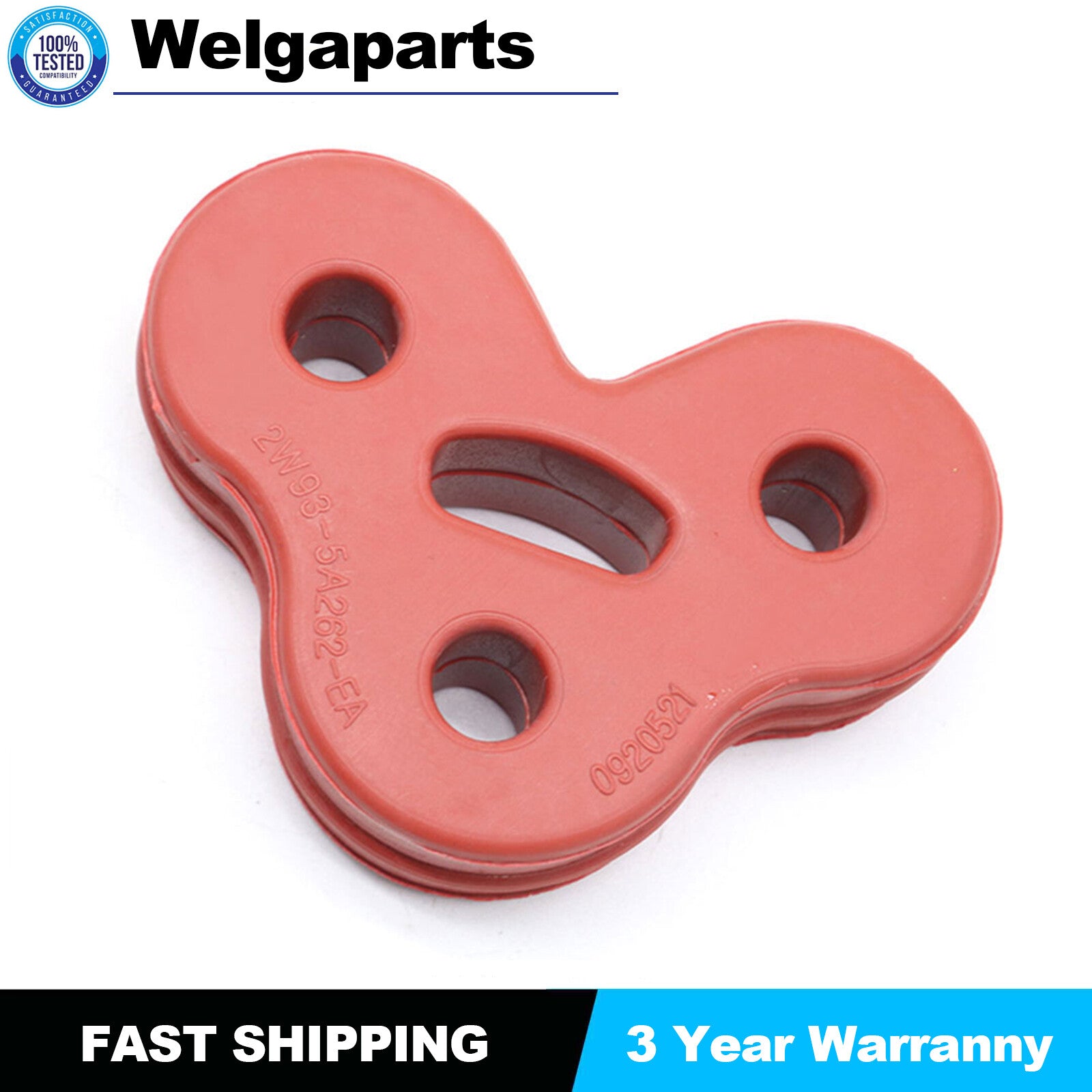 1Pcs Red 11mm 3 Holes Muffler Exhaust Hanger C2C32948 for Jaguar XF XJ Engines