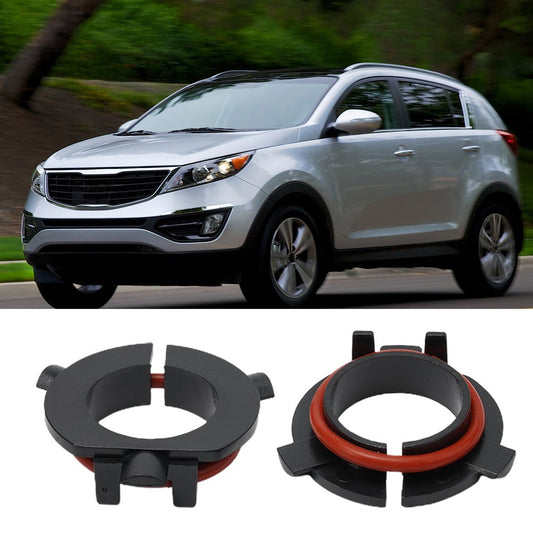 Base Headlight Bulb Adapter Black for Kia H7 Holder Plastic Replacement