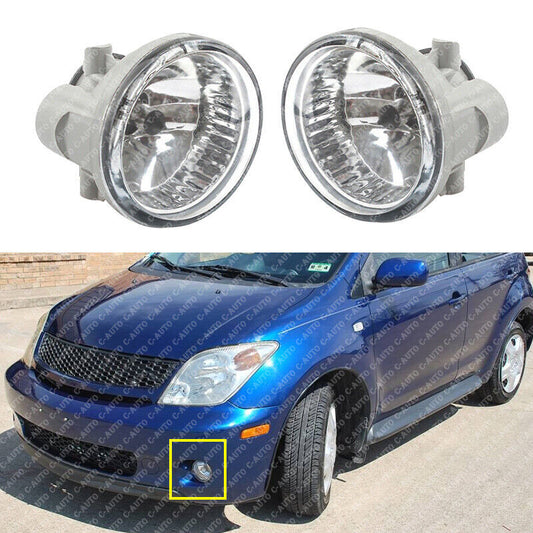for Scion xA 2004-2005 (Base) Pair Front Bumper LH+RH Fog Light Driving Lamps