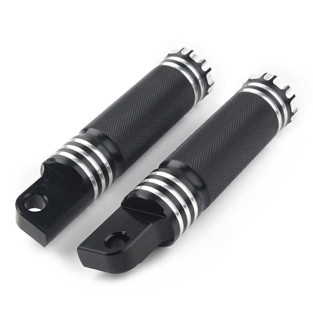 Male Mounts Footrest Footpeg Pedal Foot Pegs Rest Fit for Harley Davidson Bike Black
